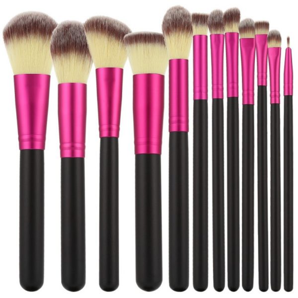 makeup_brush_black_pink_12szt_set