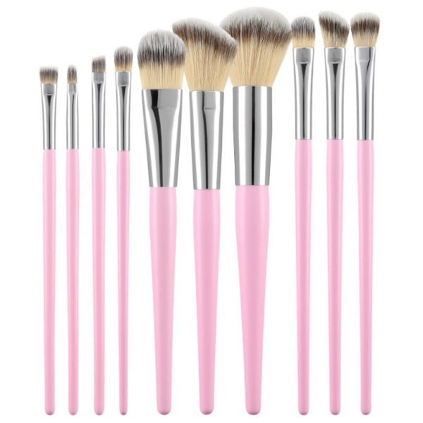 makeup_brush_pink_10szt_set