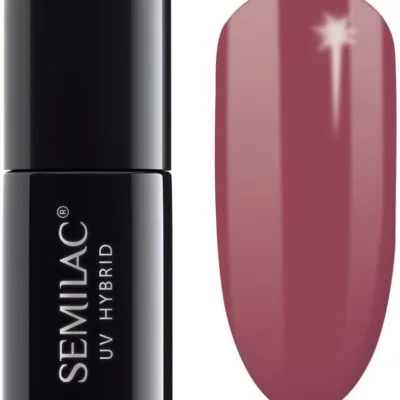 Semilac Lakier hybrydowy do paznokci 7ml - 005 Berry Nude