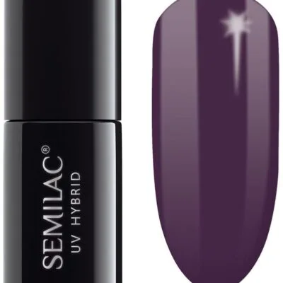 Semilac Lakier hybrydowy do paznokci 7ml - 014 Dark Violet Dreams