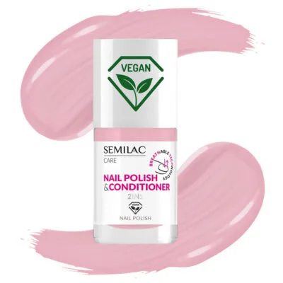 Semilac BREATHable 2w1 Lakier z odżywką do paznokci 7ml - 034 Róż Baby Girl