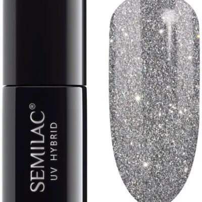 Semilac Lakier hybrydowy do paznokci 7ml - 259 Platinum Silver
