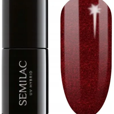 Semilac Lakier hybrydowy do paznokci 7ml - 306 Divine Red