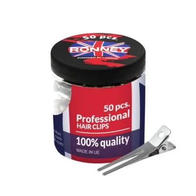 Ronney #30939 Klipsy fryzjerskie metalowe