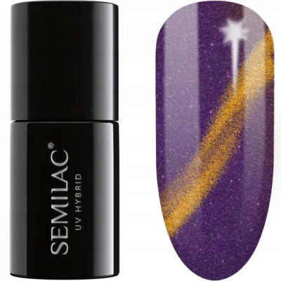 Semilac Lakier hybrydowy do paznokci 7ml - 315 Cat Eye Violet