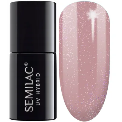 Semilac Lakier hybrydowy do paznokci 7ml - 320 Shimmer Dust Beige