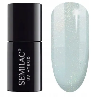 Semilac Lakier hybrydowy do paznokci 7ml - 323 Icy Mint Shimmer