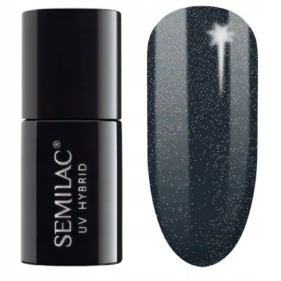 Semilac Lakier hybrydowy do paznokci 7ml - 325 Frosty Carbon Shimmer