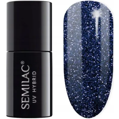 Semilac Lakier hybrydowy do paznokci 7ml - 341 Shimmer Teal