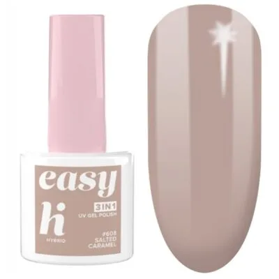 Hi Hybrid Easy 3w1 Lakier hybrydowy do paznokci 5ml - #608 Salted Carmel