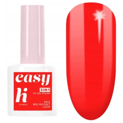 Hi Hybrid Easy 3w1 Lakier hybrydowy do paznokci 5ml - #612 Red Rocket Loop