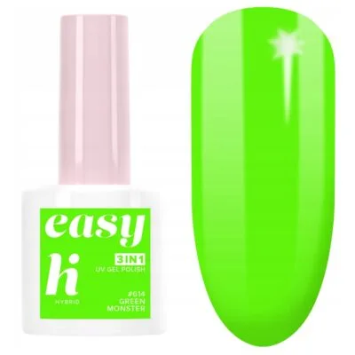 Hi Hybrid Easy 3w1 Lakier hybrydowy do paznokci 5ml - #614 Green Monster
