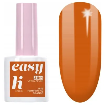 Hi Hybrid Easy 3w1 Lakier hybrydowy do paznokci 5ml - #616 Pumpkin Pie Orange