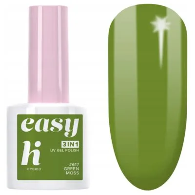 Hi Hybrid Easy 3w1 Lakier hybrydowy do paznokci 5ml - #617 Green Moss