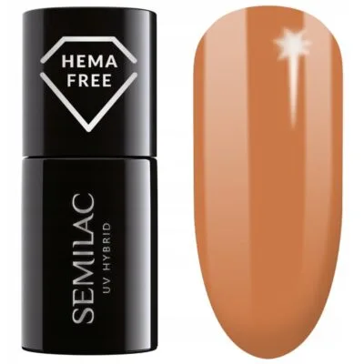 Semilac Lakier hybrydowy do paznokci 7ml - 416 Golden Hour Orange