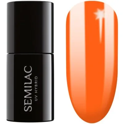 Semilac Lakier hybrydowy do paznokci 7ml - 424 Orange Euphoria