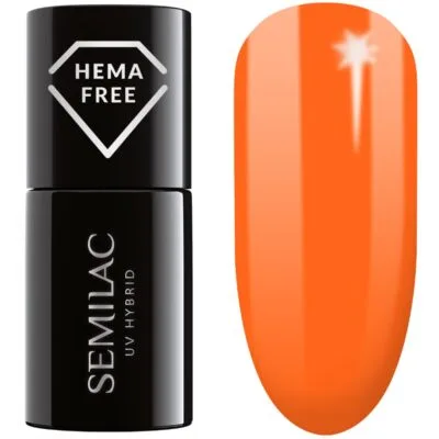 Semilac Lakier hybrydowy do paznokci 7ml - 433 Supporting Orange