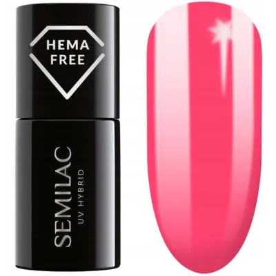 Semilac Lakier hybrydowy do paznokci 7ml - 435 Friendly Magenta