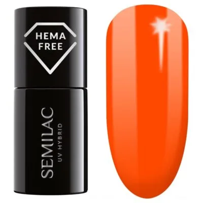 Semilac Lakier hybrydowy do paznokci 7ml - 446 YOLO Orange