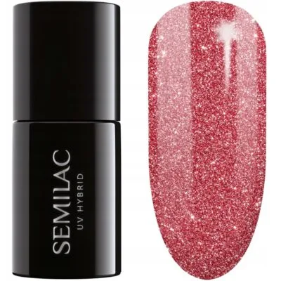 Semilac Lakier hybrydowy do paznokci 7ml - 457 Glamorous Red