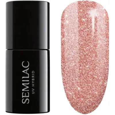 Semilac Lakier hybrydowy do paznokci 7ml - 458 Sparkling Rose