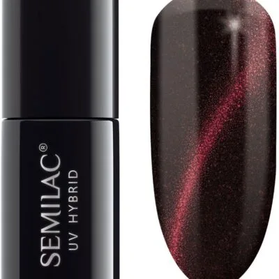 Semilac Lakier hybrydowy do paznokci 7ml - 611 Cat Eye Red