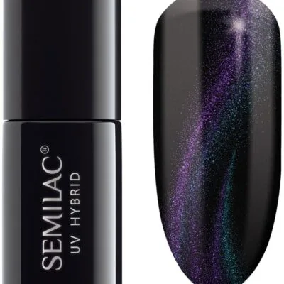 Semilac Lakier hybrydowy do paznokci 7ml - 636 Cat Eye 3D Turquoise