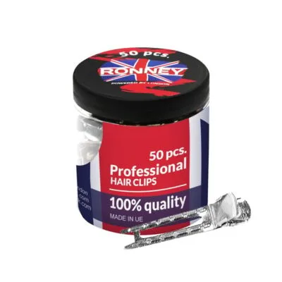 Ronney #85139 Klipsy fryzjerskie metalowe