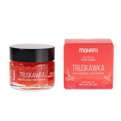 Mohani Naturalny peeling do ust truskawkowy 15ml