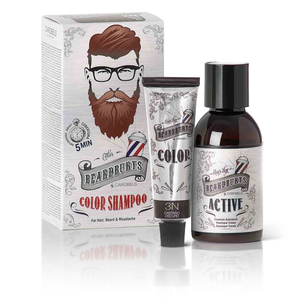Окрашивающий шампунь для волос и бороды Beardburys полуперманентный, 9 г — фото 3