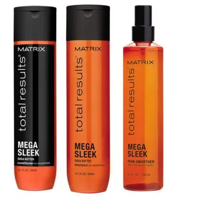 Matrix TR Mega Sleek Zestaw wygładzający szampon + odżywka + spray