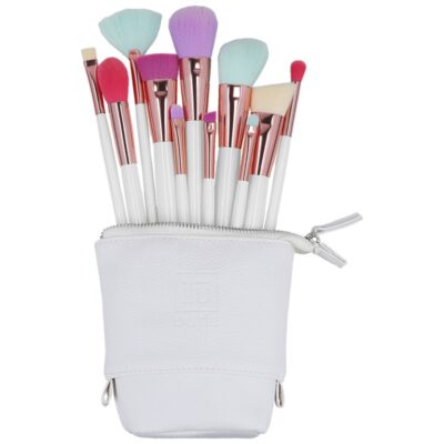 ILU Basic MakeUp MultiColor Zestaw pędzli do makijażu 11 szt. + kosmetyczka