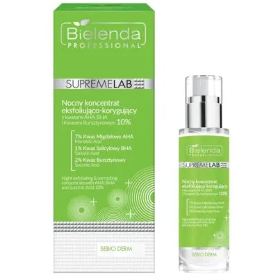 Bielenda Professional Nocny koncentrat eksfoliująco-korygujący do twarzy 30ml