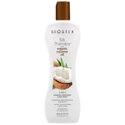 Biosilk Silk Therapy Organic Coconut Oil 3in1 Szampon, odżywka, żel 355ml