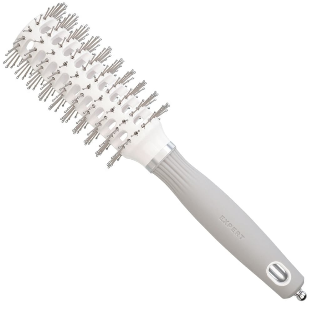 Брашинг Olivia Garden Expert Blowout Vent Double Bristles White & Grey, вентилируемый