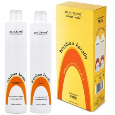 Ponik's BlaCKomb Brazilian Keratin Zestaw do włosów 2x250ml