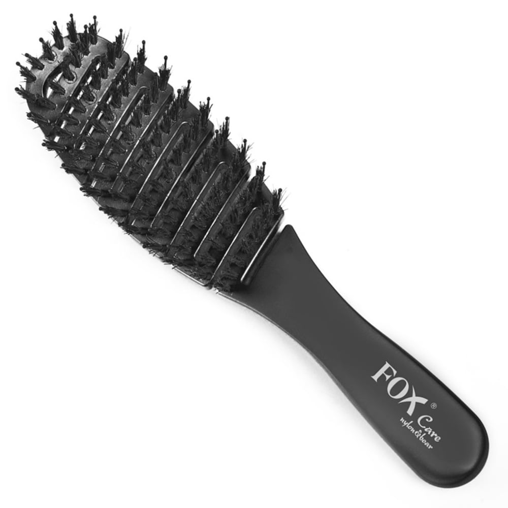 Щётка для волос Fox Care Nylon Boar Mini Light Green, нейлон и щетина кабана