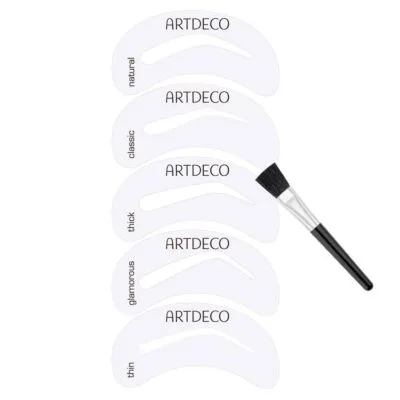 Artdeco EyeBrow Stencils Szablony do brwi z pędzelkiem 5 szt.
