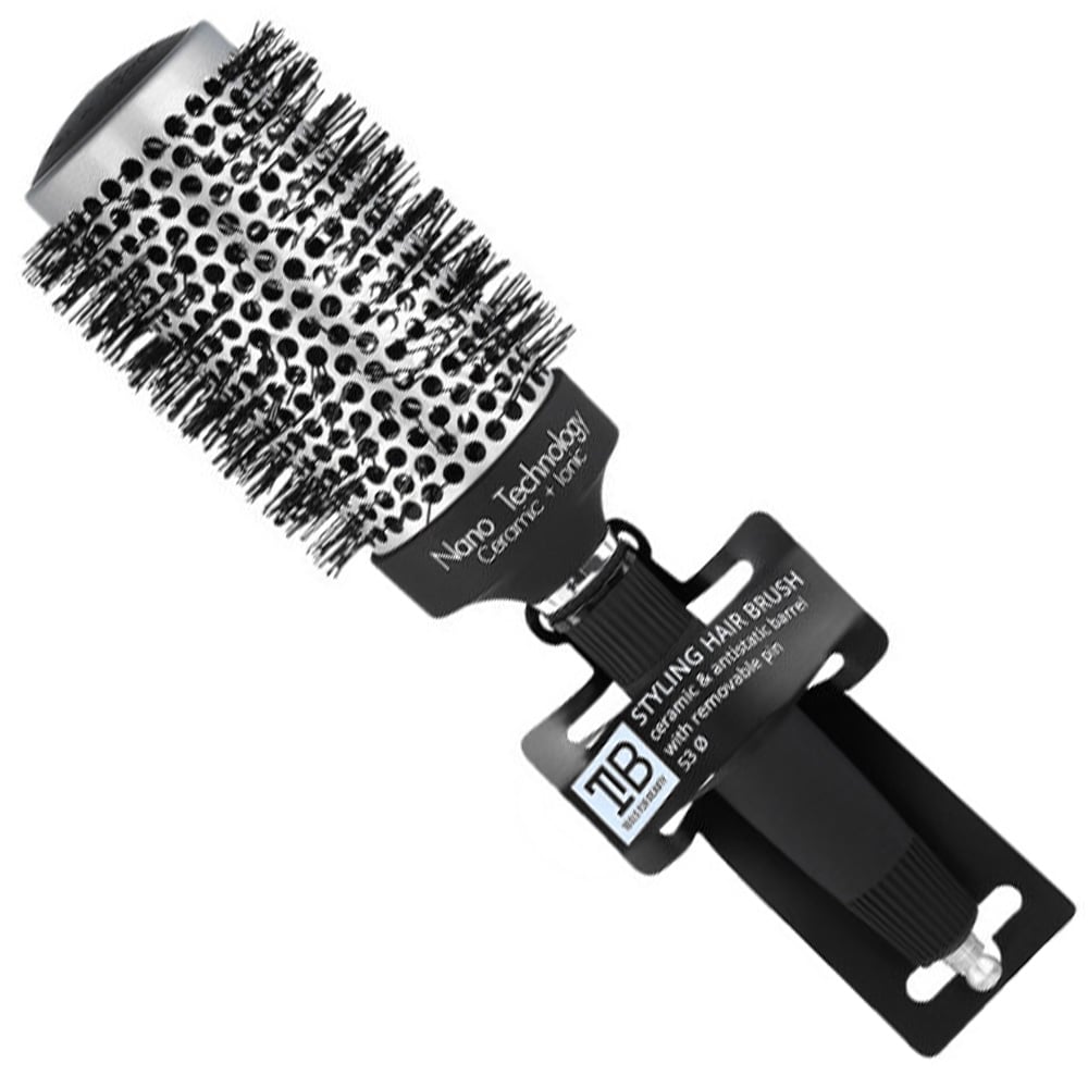 Брашинг керамический с шипом Tools For Beauty Lussoni Hair Ceramic Styling Brush, 53 мм, чёрный