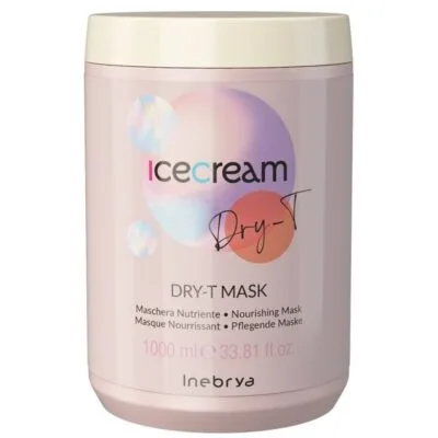Inebrya Ice Cream Dry-T Maska do włosów suchych i zniszczonych z proteinami 1000ml