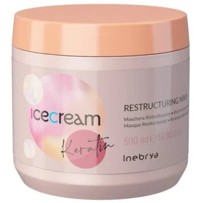 Inebrya Ice Cream Keratin Maska do włosów 500ml