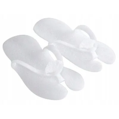 LaLill Klapki japonki z pianki, białe, 10 par