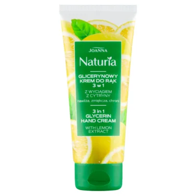 Joanna Naturia Glicerynowy krem do rąk 3w1 z wyciągiem z cytryny 100g