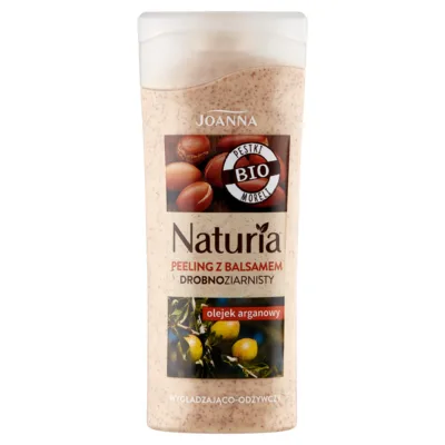 Joanna Naturia Peeling drobnoziarnisty do ciała z balsamem olejek arganowy 100ml