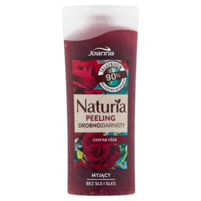 Joanna Naturia Peeling drobnoziarnisty do ciała czarna róża 100ml