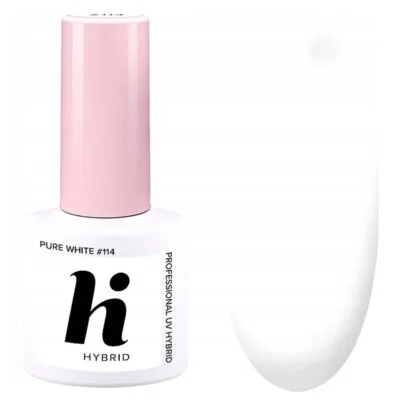 Hi Hybrid Lakier hybrydowy do paznokci 5ml - #114 Pure White