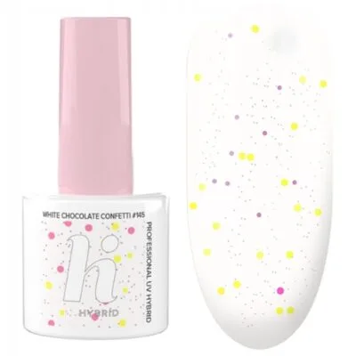 Hi Hybrid Lakier hybrydowy do paznokci 5ml - #145 White Chocolate Confetti