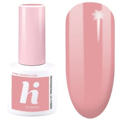 Hi Hybrid Lakier hybrydowy do paznokci 5ml - #218 Pink Marble