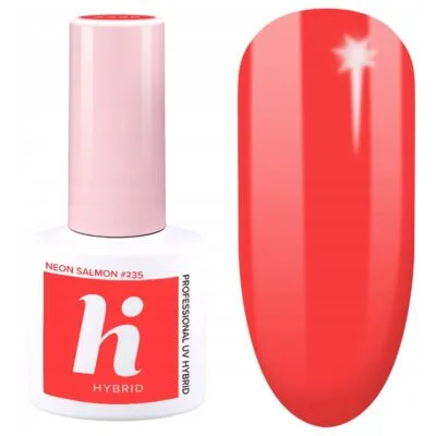 Hi Hybrid Lakier hybrydowy do paznokci 5ml - #235 Neon Salmon