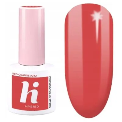 Hi Hybrid Lakier hybrydowy do paznokci 5ml - #242 Red Orange